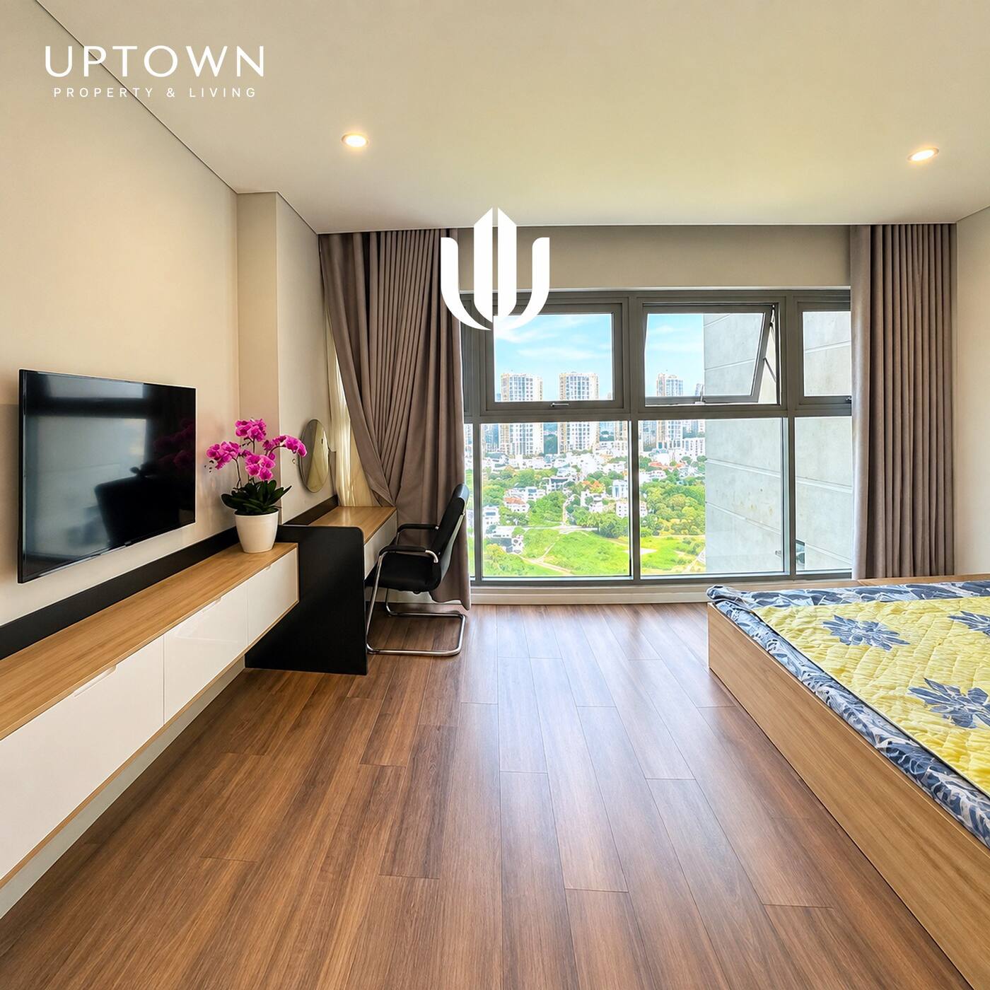 Cho thuê căn hộ 3PN Diamond Island 118m², view sông, nội thất đầy đủ