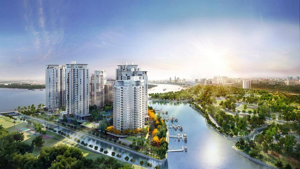 Bán căn hộ 2PN Diamond Island 125m² tầng 14, view sông, nội thất đầy đủ